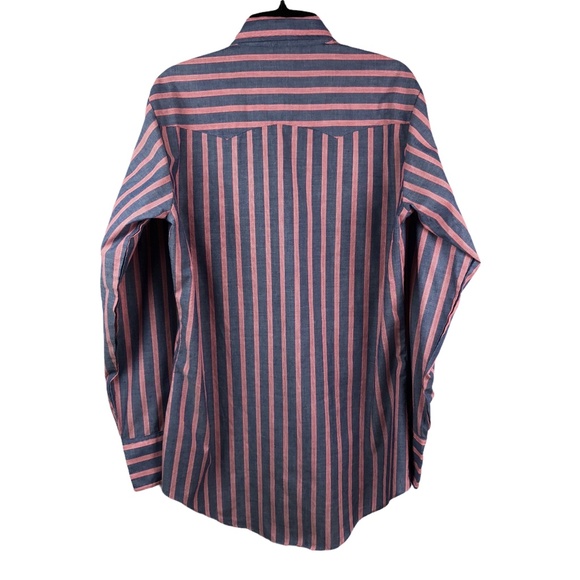 Vintage Levi’s Western Shirt Pearl Snap Stripe M - Picture 8 of 9